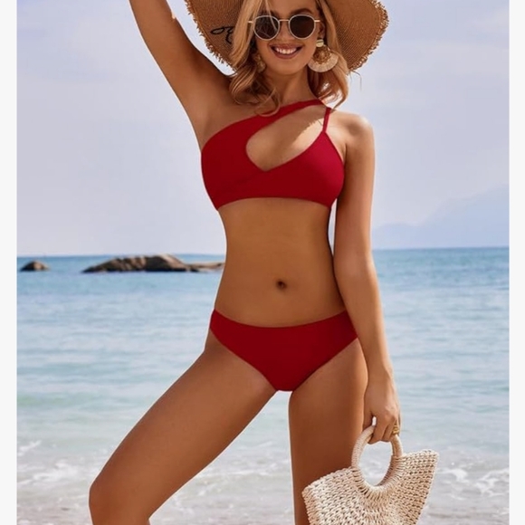 Bikini Red Large New With Tags - Picture 6 of 7